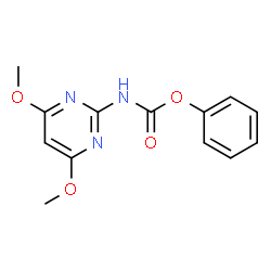 ChemSpider 2D Image | Phenyl (4,6-dimethoxy-2-pyrimidinyl)carbamate | C13H13N3O4