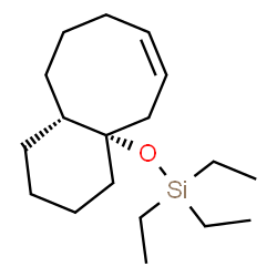ChemSpider 2D Image | Triethyl[(4aS,6Z,10aR)-1,3,4,5,8,9,10,10a-octahydrobenzo[8]annulen-4a(2H)-yloxy]silane | C18H34OSi