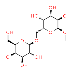 ChemSpider 2D Image | Methyl 6-O-beta-D-galactopyranosyl-alpha-D-galactopyranoside | C13H24O11