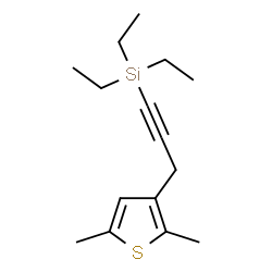 ChemSpider 2D Image | [3-(2,5-Dimethyl-3-thienyl)-1-propyn-1-yl](triethyl)silane | C15H24SSi