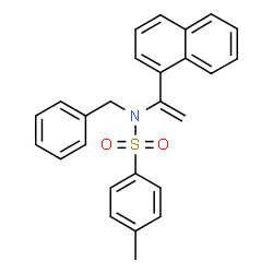 ChemSpider 2D Image | N-Benzyl-4-methyl-N-[1-(1-naphthyl)vinyl]benzenesulfonamide | C26H23NO2S
