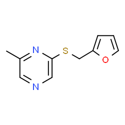 ChemSpider 2D Image | 2-[(2-Furylmethyl)sulfanyl]-6-methylpyrazine | C10H10N2OS