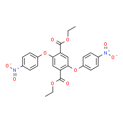ChemSpider 2D Image | Diethyl 2,5-bis(4-nitrophenoxy)terephthalate | C24H20N2O10