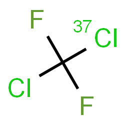 ChemSpider 2D Image | Chloro[(~37~Cl)chloro]difluoromethane | CCl37ClF2