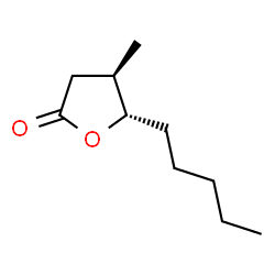 ChemSpider 2D Image | (4R,5S)-4-Methyl-5-pentyldihydro-2(3H)-furanone | C10H18O2