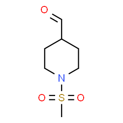 ChemSpider 2D Image | 1-(Methylsulfonyl)-4-piperidinecarbaldehyde | C7H13NO3S