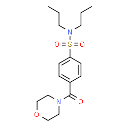 ChemSpider 2D Image | 4-(4-Morpholinylcarbonyl)-N,N-dipropylbenzenesulfonamide | C17H26N2O4S