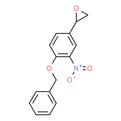 ChemSpider 2D Image | 4-BENZYLOXY-3-NITRO-STYRENOXIDE | C15H13NO4