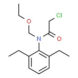 ChemSpider 2D Image | 2-Chloro-N-(2,6-diethylphenyl)-N-(ethoxymethyl)acetamide | C15H22ClNO2