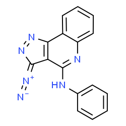 ChemSpider 2D Image | 3-Diazo-N-phenyl-3H-pyrazolo[4,3-c]quinolin-4-amine | C16H10N6