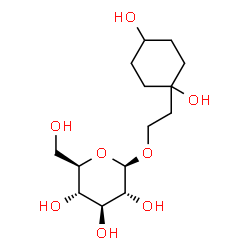 ChemSpider 2D Image | 2-(1,4-Dihydroxycyclohexyl)ethyl beta-D-glucopyranoside | C14H26O8
