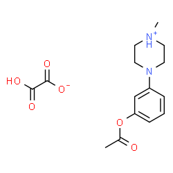 ChemSpider 2D Image | 3-(4-methylpiperazin-1-yl)phenyl acetate ethanedioate (1:1) | C15H20N2O6