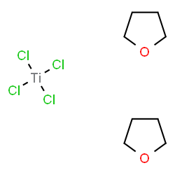 ChemSpider 2D Image | Tetrachlorobis(tetrahydrofuran)titanium | C8H16Cl4O2Ti