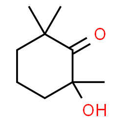 ChemSpider 2D Image | 2-Hydroxy-2,6,6-trimethylcyclohexanone | C9H16O2