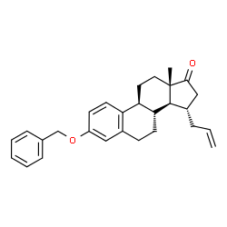 ChemSpider 2D Image | (15alpha)-15-Allyl-3-(benzyloxy)estra-1,3,5(10)-trien-17-one | C28H32O2