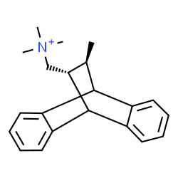ChemSpider 2D Image | N,N,N-Trimethyl[(15R,16S)-16-methyltetracyclo[6.6.2.0~2,7~.0~9,14~]hexadeca-2,4,6,9,11,13-hexaen-15-yl]methanaminium | C21H26N