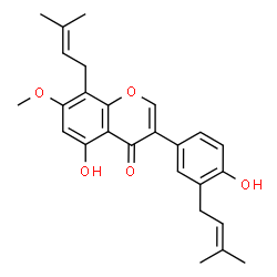 ChemSpider 2D Image | 7-O-Methyl-iso-lupalbigenin | C26H28O5