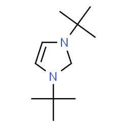 ChemSpider 2D Image | 1,3-Di-tert-butyl-1,3-dihydro-2H-imidazol-2-ylidene | C11H20N2