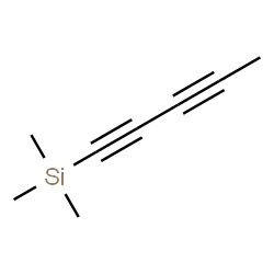 ChemSpider 2D Image | Trimethyl(1,3-pentadiyn-1-yl)silane | C8H12Si