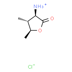 ChemSpider 2D Image | (3R,4R,5S)-4,5-Dimethyl-2-oxotetrahydro-3-furanaminium chloride | C6H12ClNO2