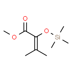 ChemSpider 2D Image | Methyl 3-methyl-2-[(trimethylsilyl)oxy]-2-butenoate | C9H18O3Si