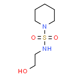 ChemSpider 2D Image | N-(2-Hydroxyethyl)-1-piperidinesulfonamide | C7H16N2O3S