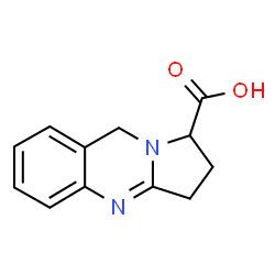 ChemSpider 2D Image | 1,2,3,9-Tetrahydropyrrolo[2,1-b]quinazoline-1-carboxylic acid | C12H12N2O2
