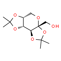 ChemSpider 2D Image | [(3aR,5aR,8aR,8bS)-2,2,7,7-Tetramethyltetrahydro-3aH-bis[1,3]dioxolo[4,5-b:4',5'-d]pyran-3a-yl]methanol | C12H20O6