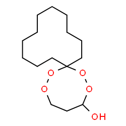 ChemSpider 2D Image | 1,2,6,7-Tetraoxaspiro[7.11]nonadecan-3-ol | C15H28O5