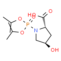 ChemSpider 2D Image | (4R)-1-(Diisopropoxyphosphoryl)-4-hydroxy-L-proline | C11H22NO6P