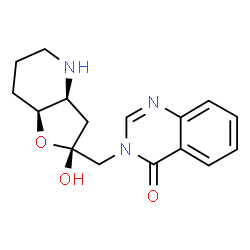 ChemSpider 2D Image | 3-{[(2R,3aS,7aS)-2-Hydroxyoctahydrofuro[3,2-b]pyridin-2-yl]methyl}-4(3H)-quinazolinone | C16H19N3O3