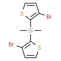 ChemSpider 2D Image | Bis(3-bromo-2-thienyl)(dimethyl)silane | C10H10Br2S2Si
