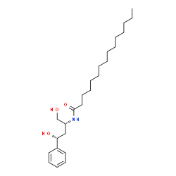 ChemSpider 2D Image | N-[(2R,4R)-1,4-Dihydroxy-4-phenyl-2-butanyl]pentadecanamide | C25H43NO3
