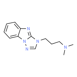 ChemSpider 2D Image | (3-Benzo[4,5]imidazo[1,2-b][1,2,4]triazol-3-yl-propyl)-dimethyl-amine | C13H17N5