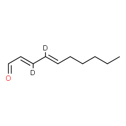 ChemSpider 2D Image | (2E,4E)-(3,4-~2~H_2_)-2,4-Decadienal | C10H14D2O