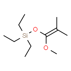 ChemSpider 2D Image | Triethyl[(1-methoxy-2-methyl-1-propen-1-yl)oxy]silane | C11H24O2Si