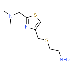 ChemSpider 2D Image | 2-(Dimethylaminomethyl)-4-(2-Aminoethylthiomethyl)Thiazole | C9H17N3S2