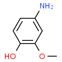 ChemSpider 2D Image | 4-Aminoguaiacol | C7H9NO2