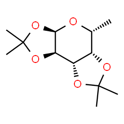 ChemSpider 2D Image | (3aR,5R,5aS,8aS,8bR)-2,2,5,7,7-Pentamethyltetrahydro-3aH-bis[1,3]dioxolo[4,5-b:4',5'-d]pyran | C12H20O5