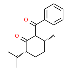 ChemSpider 2D Image | (3R,6R)-2-Benzoyl-6-isopropyl-3-methylcyclohexanone | C17H22O2
