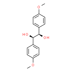 ChemSpider 2D Image | (1R,2R)-1,2-Bis(4-methoxyphenyl)-1,2-ethanediol | C16H18O4