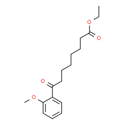 ChemSpider 2D Image | Ethyl 8-(2-methoxyphenyl)-8-oxooctanoate | C17H24O4
