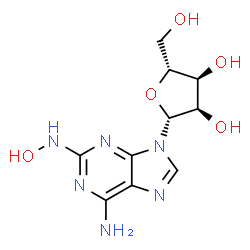 ChemSpider 2D Image | 2-(Hydroxyamino)adenosine | C10H14N6O5