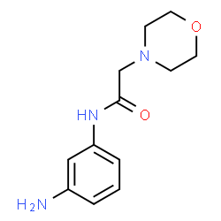 ChemSpider 2D Image | N-(3-aminophenyl)-2-morpholin-4-ylacetamide | C12H17N3O2