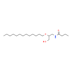 ChemSpider 2D Image | N-[3-Hydroxy-2-(tridecyloxy)propyl]butanamide | C20H41NO3