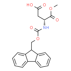 ChemSpider 2D Image | fmoc-d-asp-ome | C20H19NO6