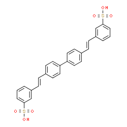 ChemSpider 2D Image | 3,3'-[4,4'-Biphenyldiyldi(E)-2,1-ethenediyl]dibenzenesulfonic acid | C28H22O6S2