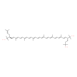 ChemSpider 2D Image | monoanhydrobacterioruberin | C50H74O3