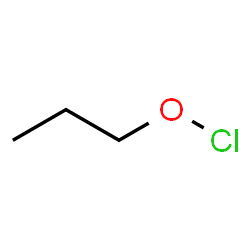 ChemSpider 2D Image | Propyl hypochlorite | C3H7ClO