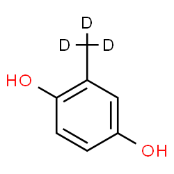 ChemSpider 2D Image | 2-(~2~H_3_)Methyl-1,4-benzenediol | C7H5D3O2